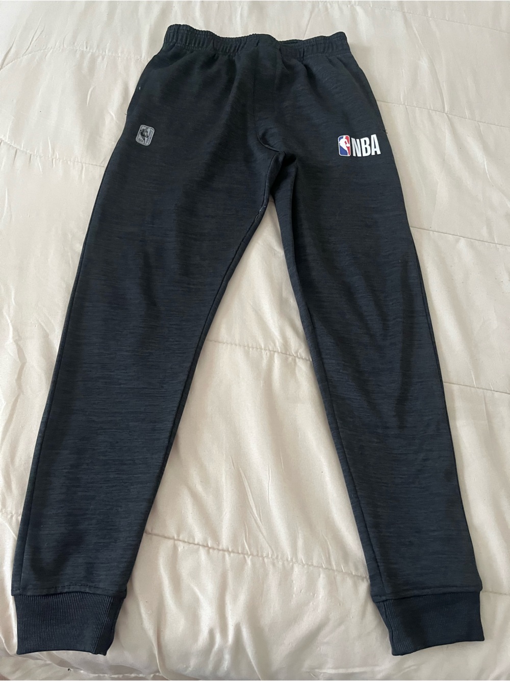 NBA Youth Black Jogger Sweatpants with Logo
